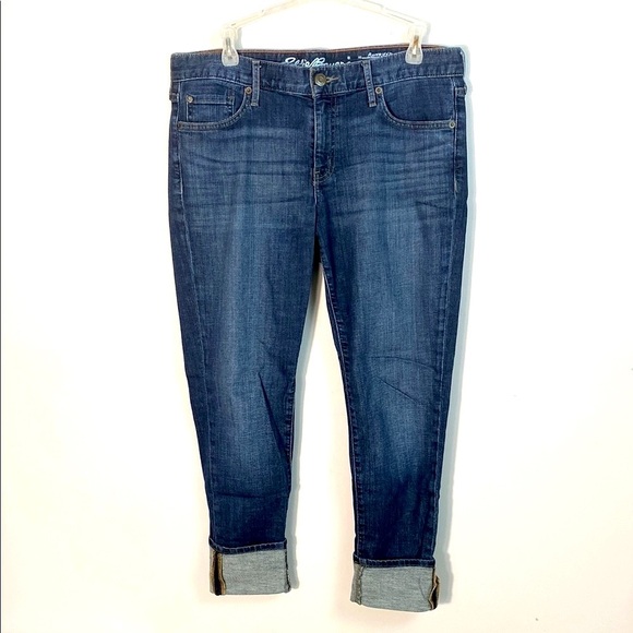 Eddie Bauer Boyfriend Slim Leg Blue Jeans size P4 - Picture 9 of 11